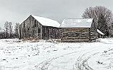 Old & Older Barns In Winter_P1230783-5